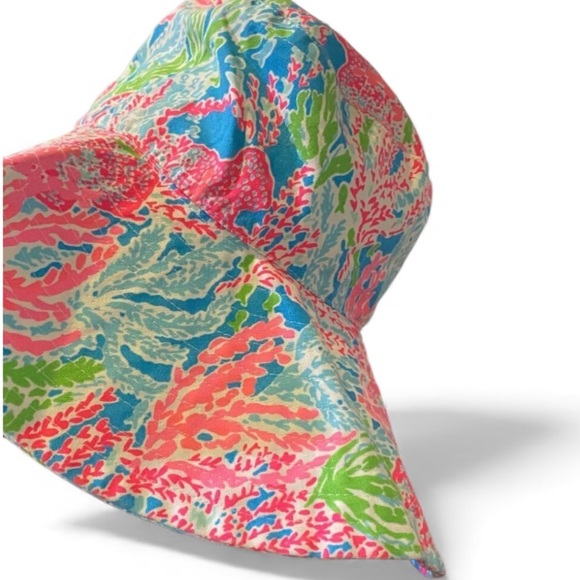 Lilly Pulitzer 🆕 “Let’s Go Cha Cha” Sun Glo Bucket Hat SPF 50+ NWOT - Picture 3 of 7